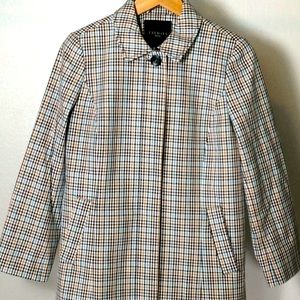 Talbots Plaid Lightweight 3/4 Length Jacket / Coat